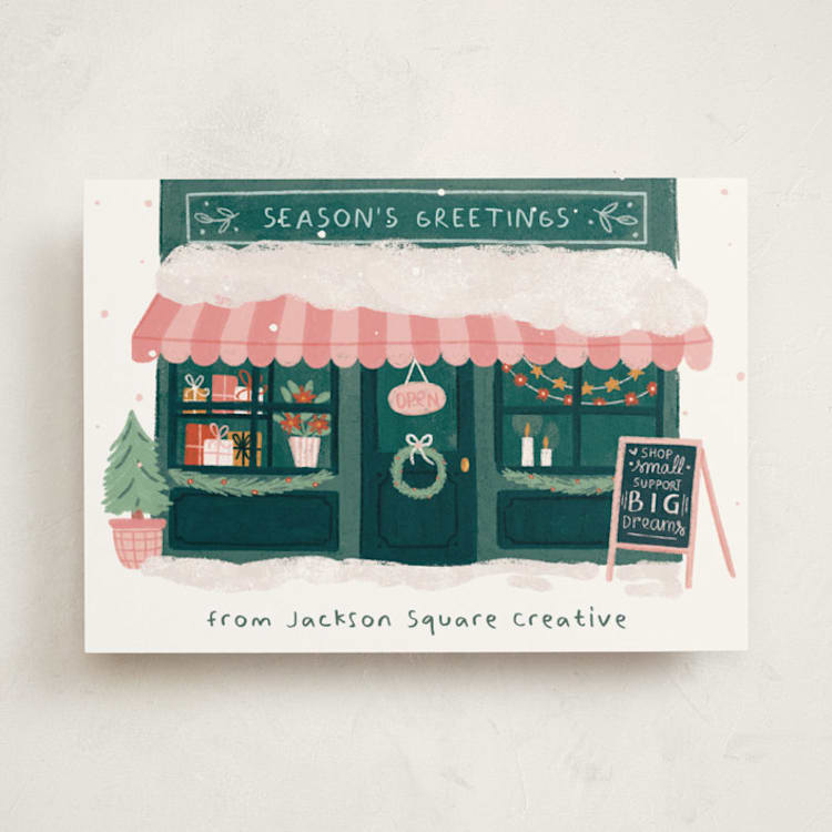 "Holiday Small Business" - Holiday Cards in Pine Grove by Another Please - Front