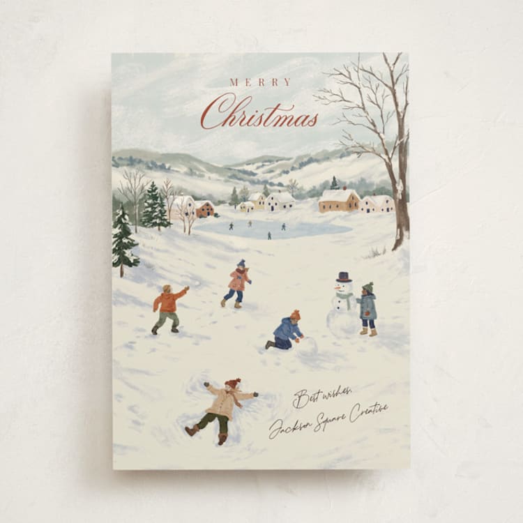 "Winter Village" - Holiday Cards in Winter by Elly - Front
