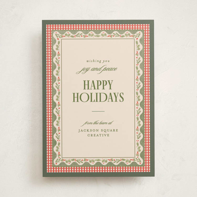 "Festive heritage" - Holiday Cards in Santa Suit by Creo Study - Front