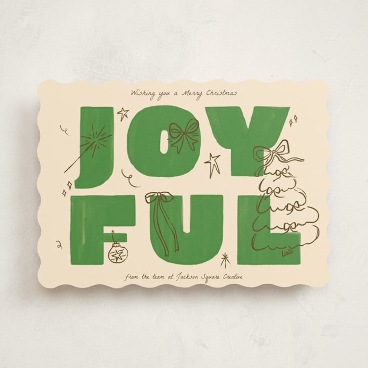 "Chunky" - Holiday Cards in Mistletoe by Vera Lim - Front