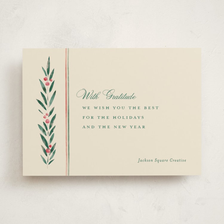 "Botanic" - Holiday Cards in Verdant by letterfix - Front
