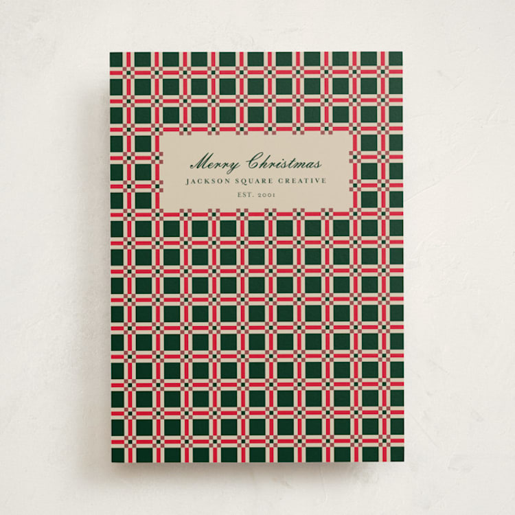 "Book Plate" - Holiday Cards in Elf Shoes by Baumbirdy - Front