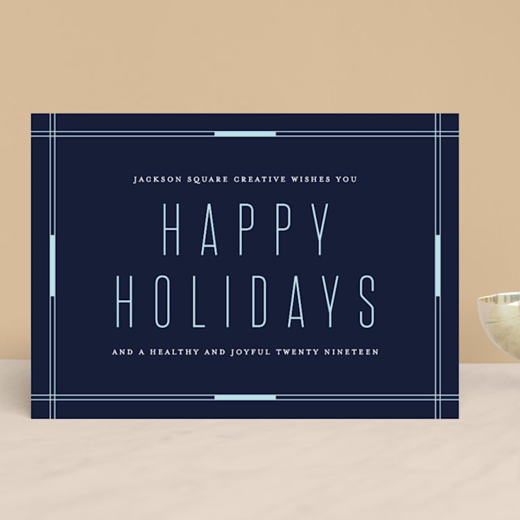 "Holiday Frame" - Holiday Cards in Juniper Berry by Lehan Veenker - Front