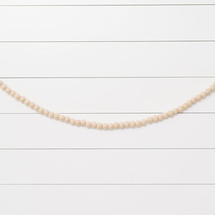 "Hygge Felt Ball Garland" - Garlands in beige by aubry bennion