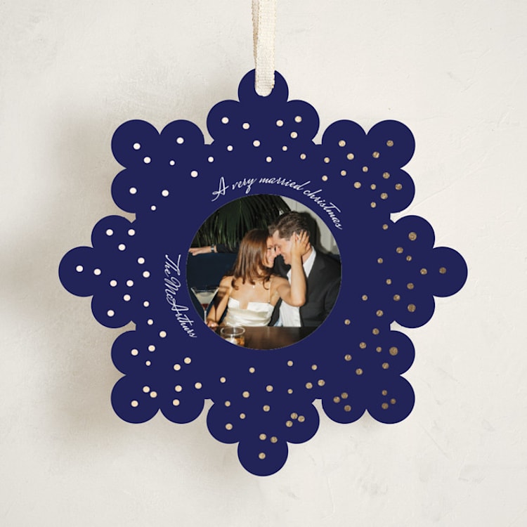 A Very Married Christmas Foil Ornament by Anna Kasper