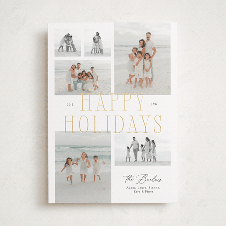"Family Gallery" - Holiday Cards in Snow by Michelle Taylor - Front