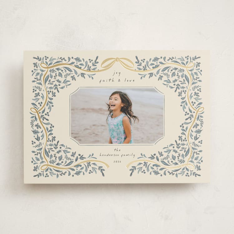 Joy Fatih Love Foil-Pressed Holiday Cards