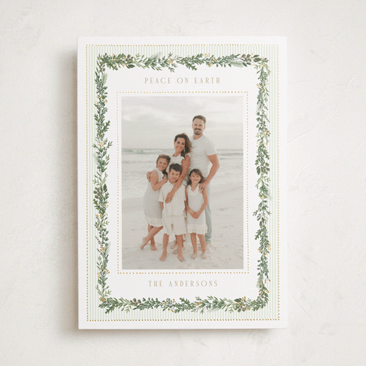 "Holiday Pine" - Holiday Cards in Balsam by Susan Moyal - Front