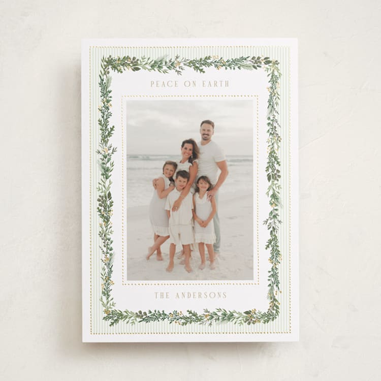 Holiday Pine Foil-Pressed Holiday Cards