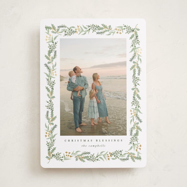"Alice" - Holiday Cards in Snow by Amy Kross - Front