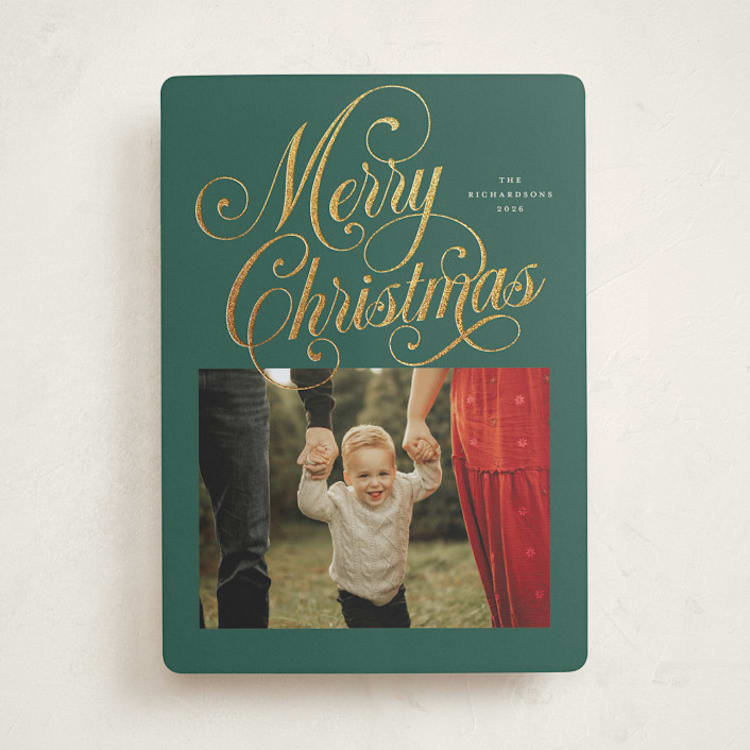 "Peppermint Twist" - Holiday Cards in Balsam by Jessica Williams - Front