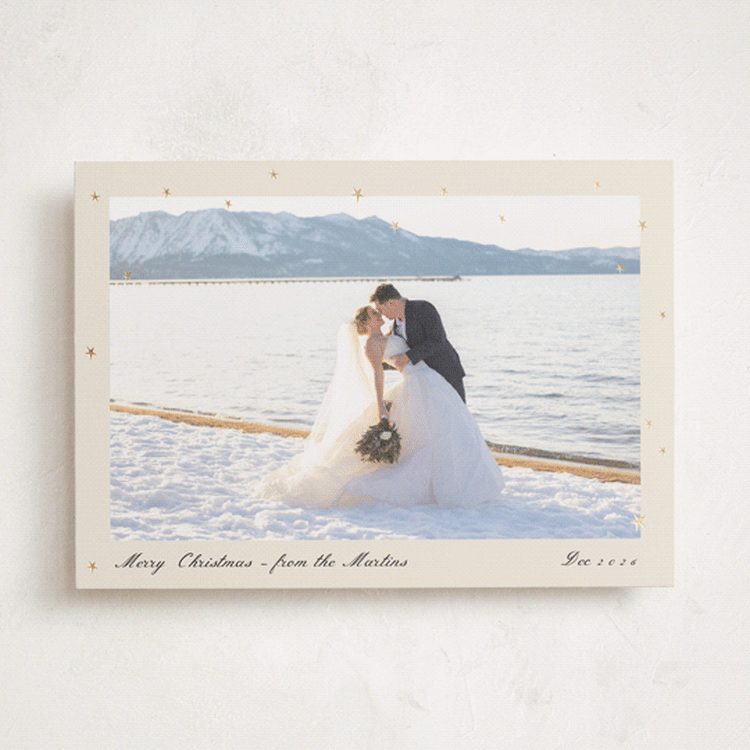"Star Dust" - Holiday Cards in Cream by Ani Somi - Front