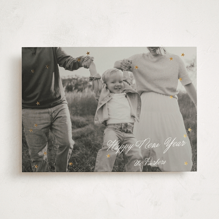"Starlight" - Holiday Cards in Snow by Morgan Kendall - Front