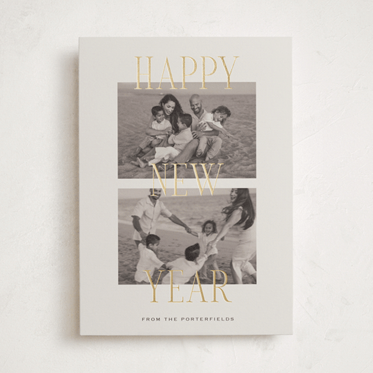 "hampton" - Holiday Cards in Cream by Sara Hicks Malone - Front