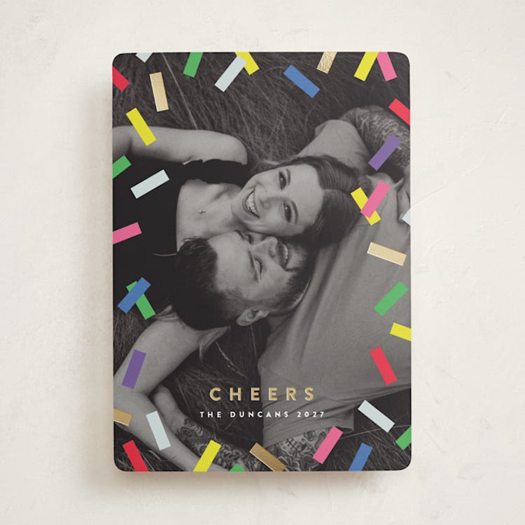 "Confetti Countdown" - Holiday Cards in Candy by Maria Alou - Front
