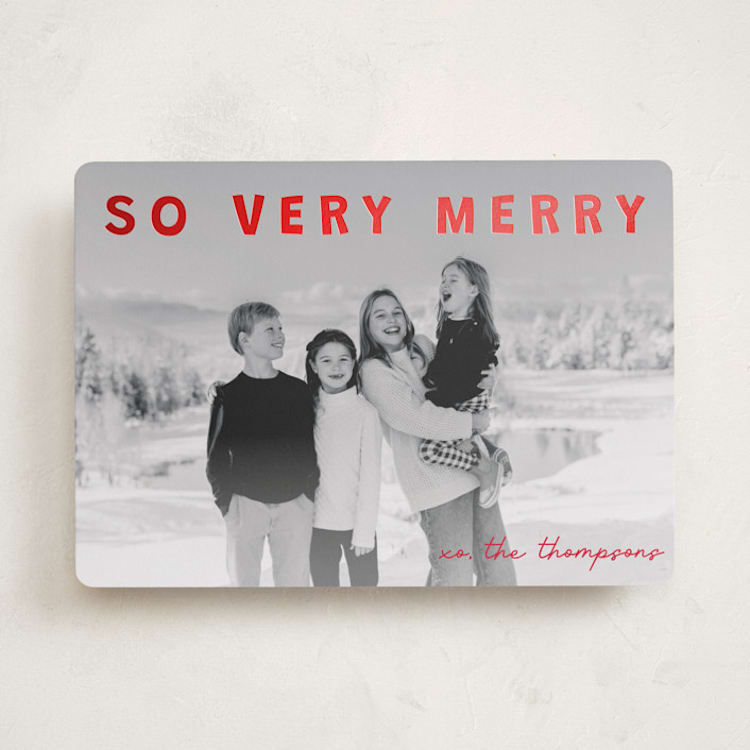 "merry greeting" - Holiday Cards in Holly by Jenny Millington - Front