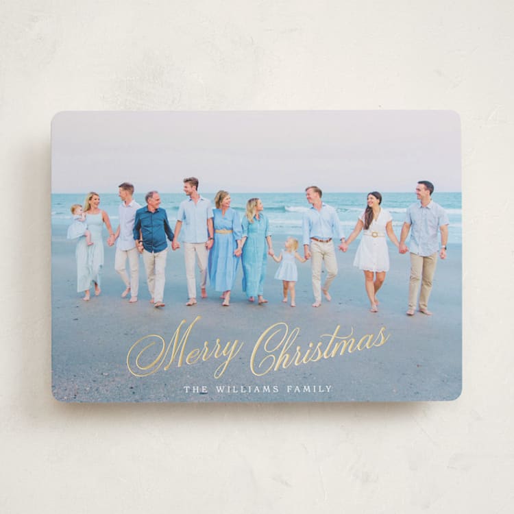 "Autuer" - Holiday Cards in Snow by Robert and Stella - Front
