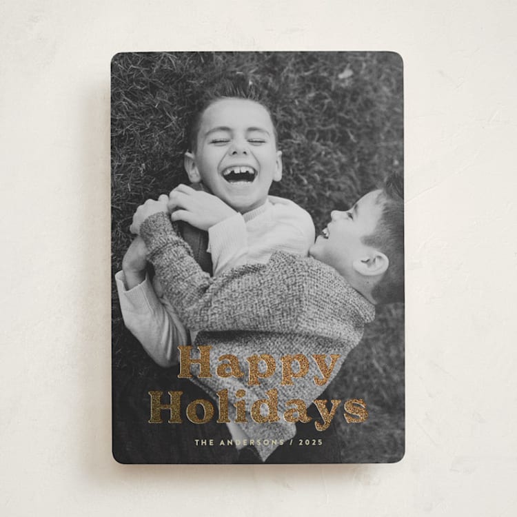 "Bold Modern" - Holiday Cards in Eggnog by Katherine Moynagh - Front