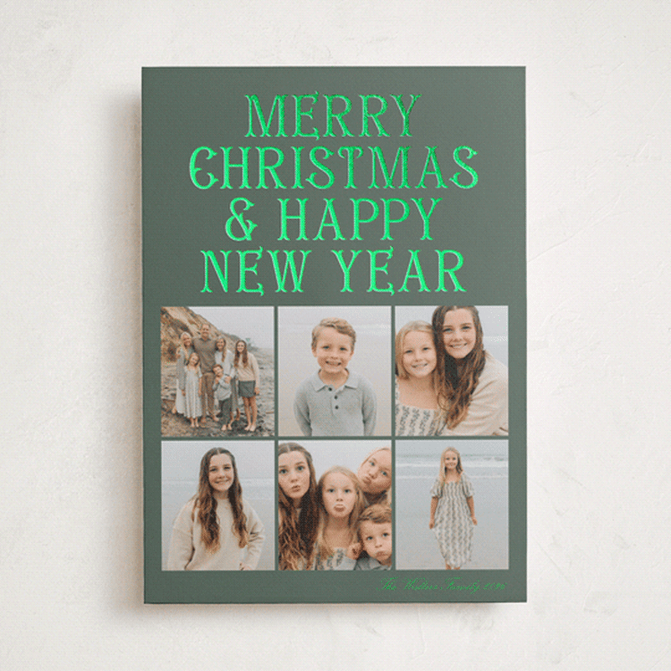 "Merry Photos" - Holiday Cards in Willow by Baumbirdy - Front