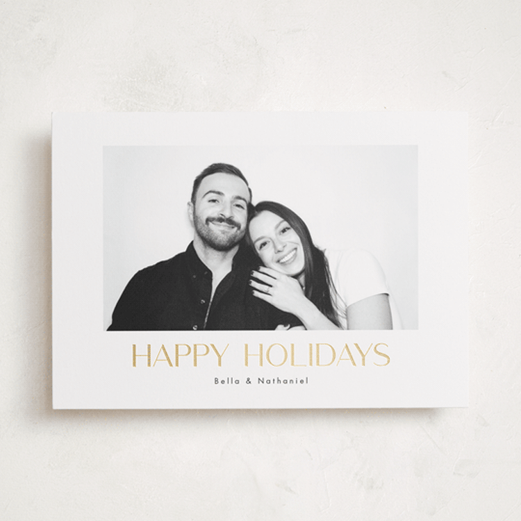 "minimalist holiday" - Holiday Cards in Snow by Kristen Knechtel - Front