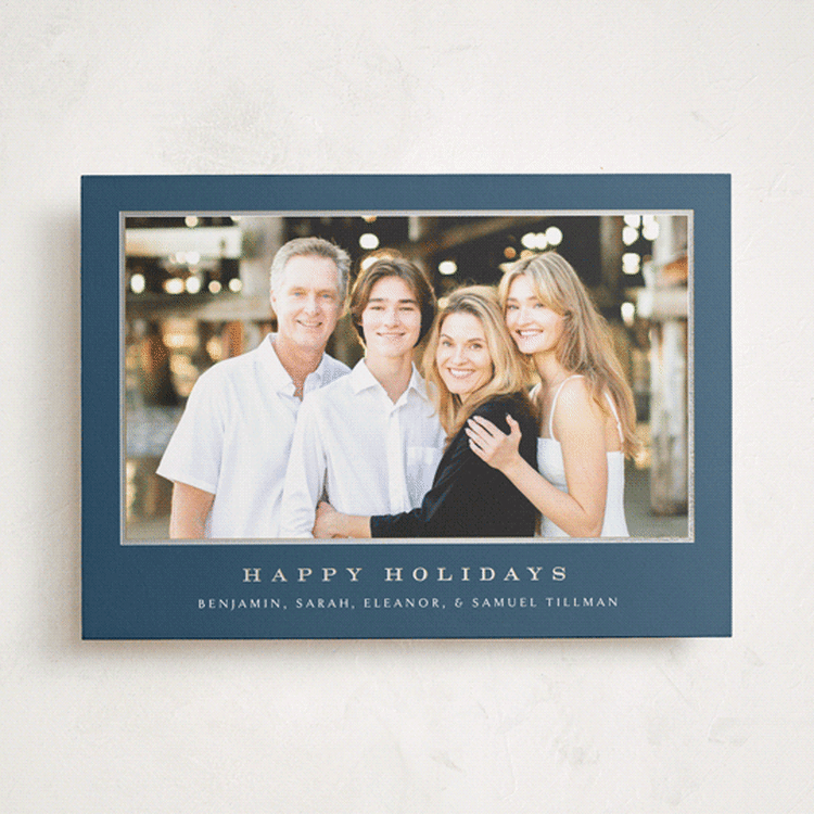 "Meadows" - Holiday Cards in Juniper by Amy Kross - Front
