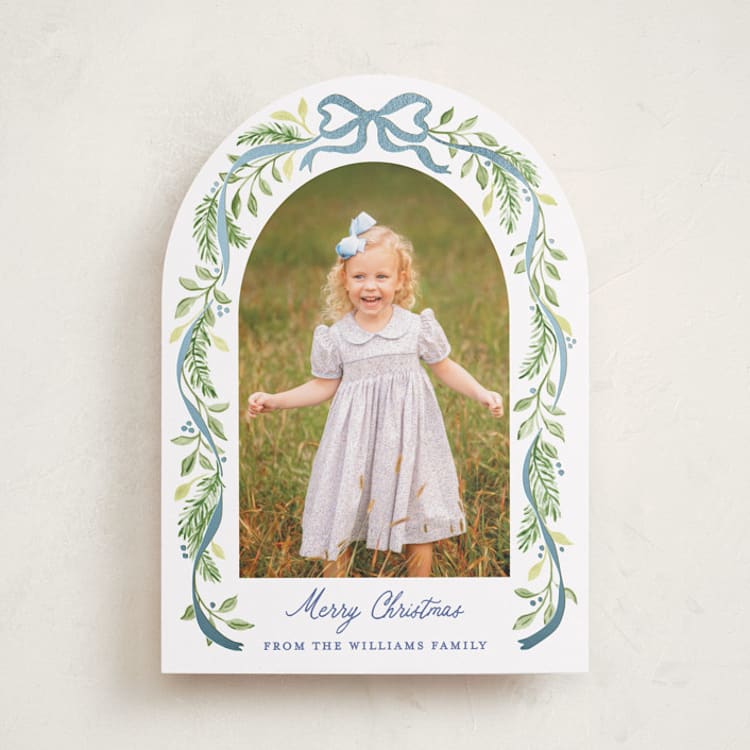 "Ribbon arch" - Holiday Cards in Moonlight by Sarah Knight - Front