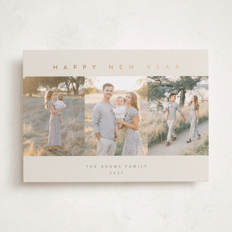 "trilogy" - Holiday Cards in Sand by Pippa Shaw - Front