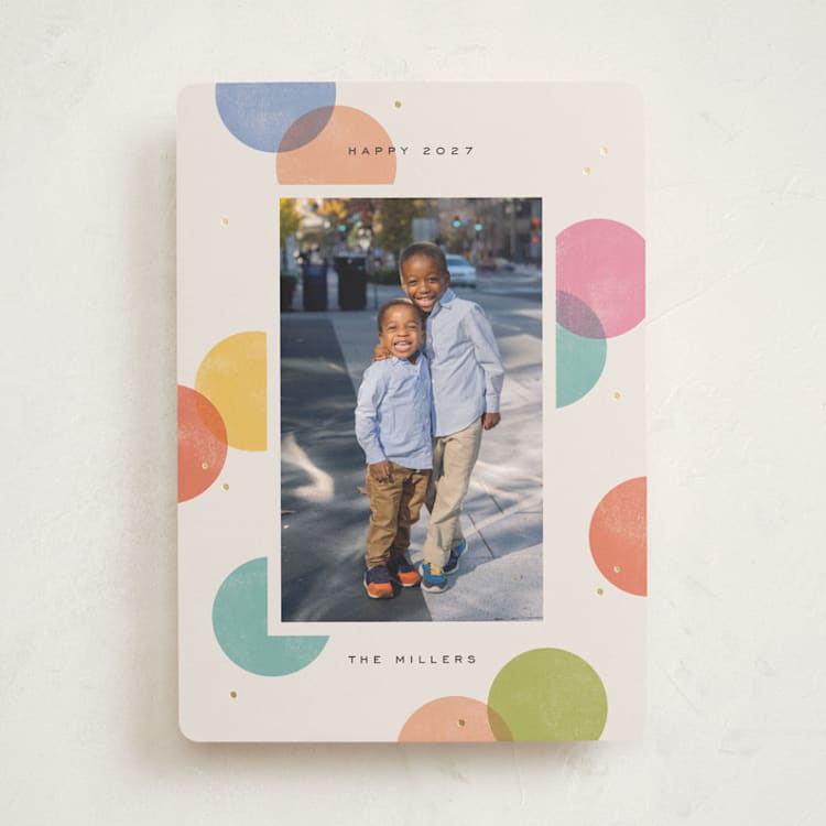 "Big Confetti" - Holiday Cards in Candy Jar by Michelle Taylor - Front