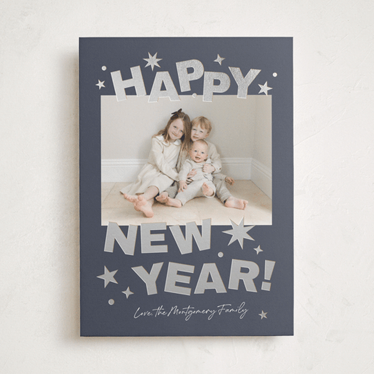 "Big Year Energy" - Holiday Cards in Twilight by Kercia Jane - Front