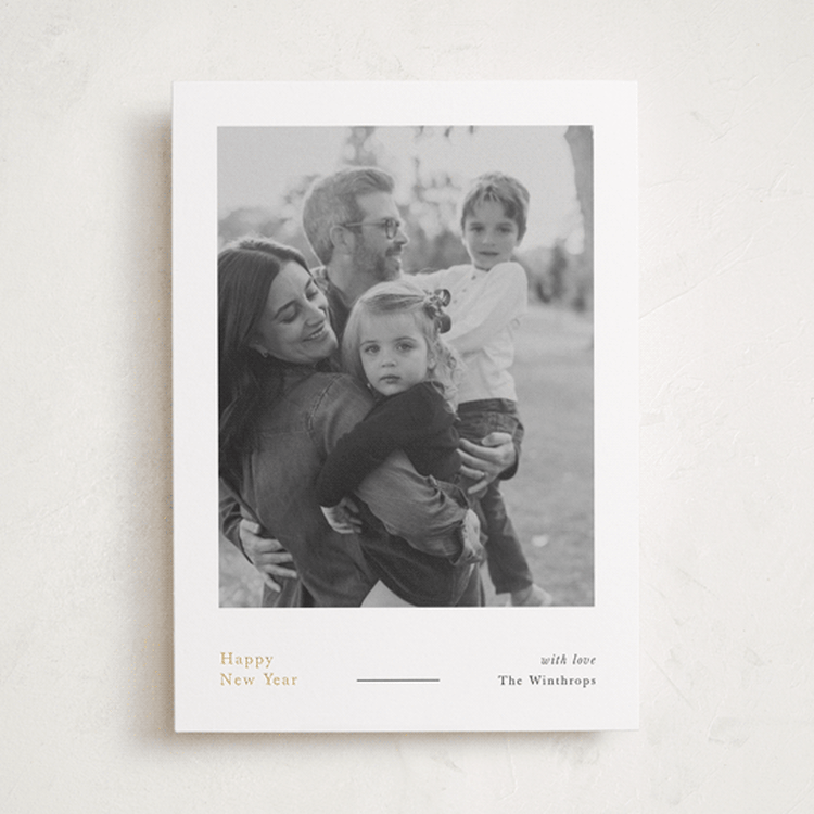 "Eclair" - Holiday Cards in Coal by Blustery August - Front