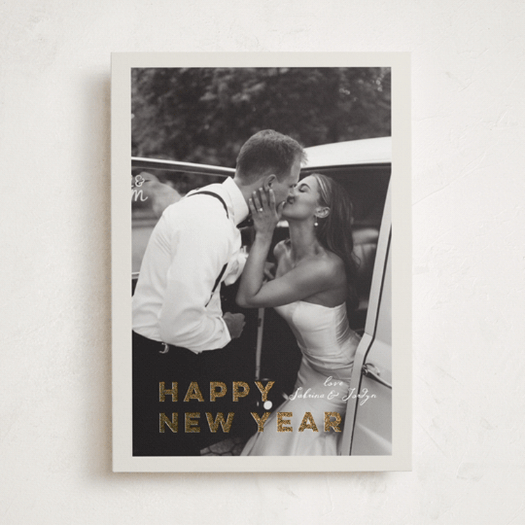 "glittering love" - Holiday Cards in Ivory by Benita Crandall - Front