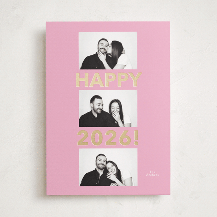 "Happy Year Trio" - Holiday Cards in Candy by Angela Thompson - Front