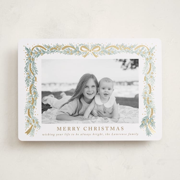 "Timeless" - Holiday Cards in Snowflake by Petra Kern - Front
