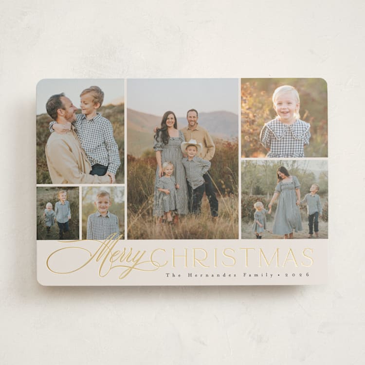 "classic layout" - Holiday Cards in Vanilla by Christy Hy Lee - Front