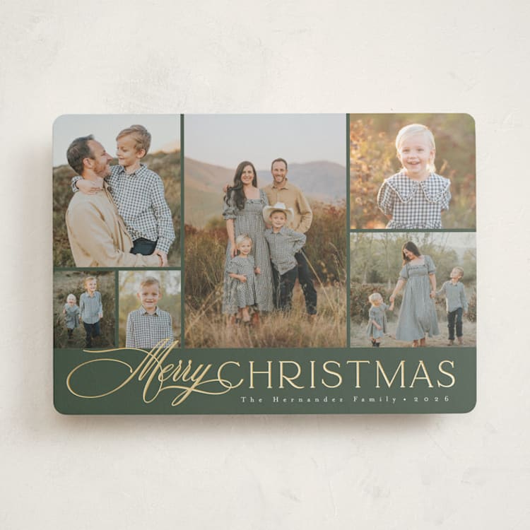 "classic layout" - Holiday Cards in Forest by Christy Hy Lee - Front