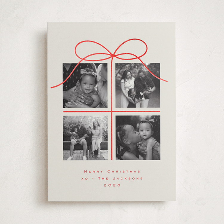 "Christmas Gift" - Holiday Cards in Nutmeg by Jenny Millington - Front