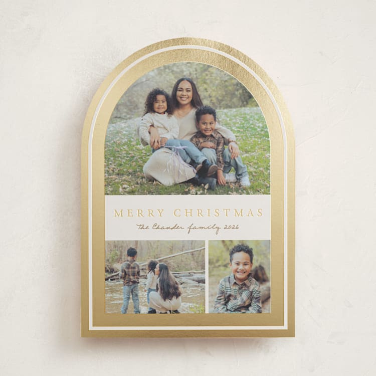"Arch Border" - Holiday Cards in Cookie Dough by Brianne Larsen - Front