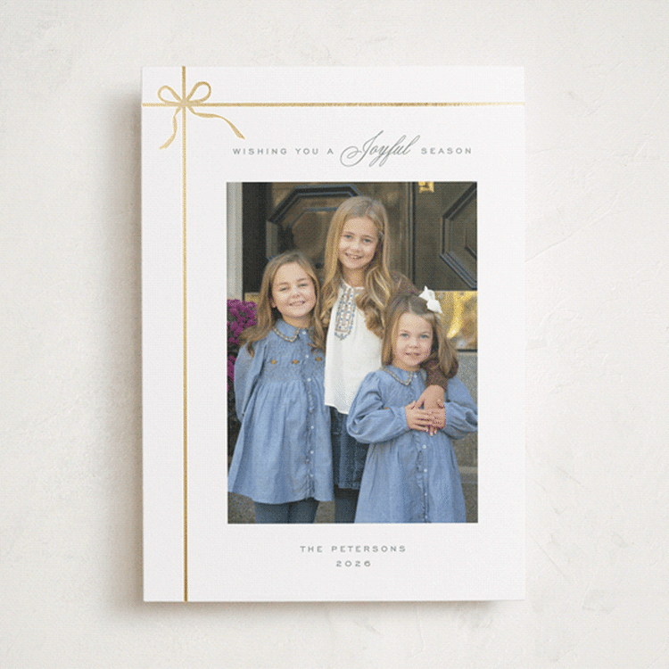 "Gift" - Holiday Cards in Tinsel by Vanessa Doyle - Front