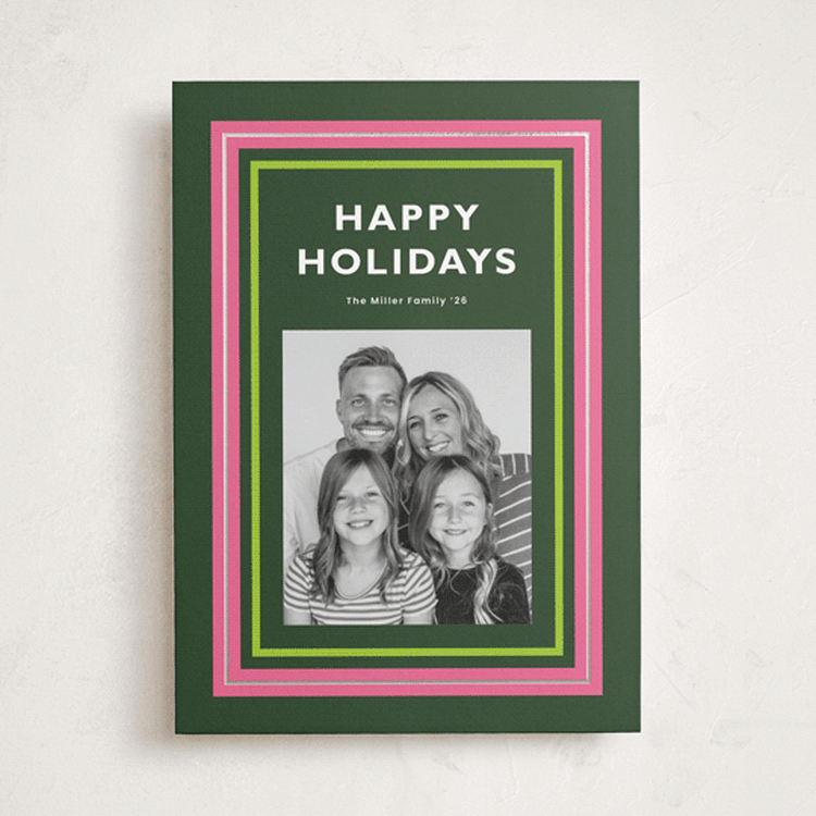 "Bold Days" - Holiday Cards in Lollipop by Ashlee Townsend - Front