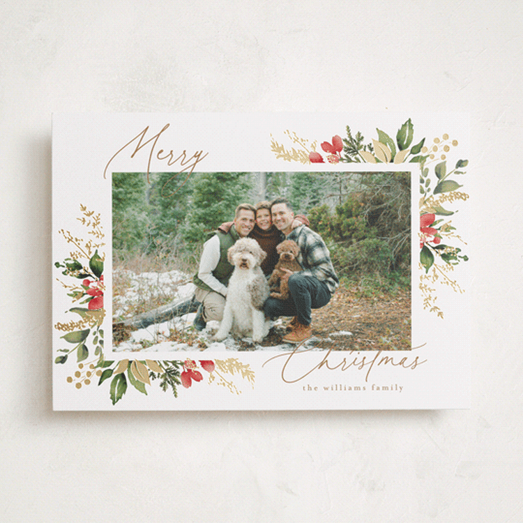 "A Sparkle of Holiday" - Holiday Cards in Snow by Chris Griffith - Front