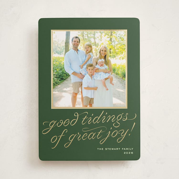 "cotillion" - Holiday Cards in Evergreen by Megan Davis - Front