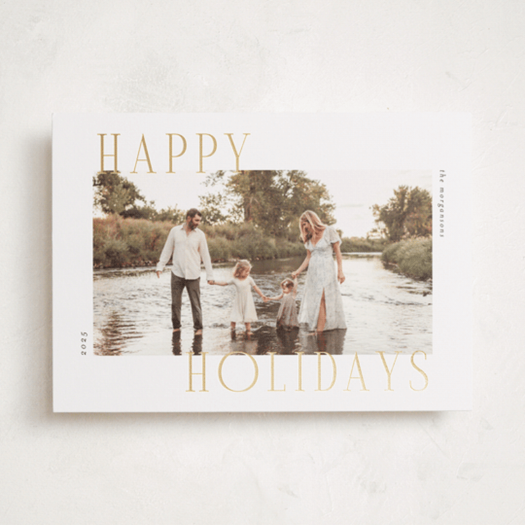 "Holiday Wonder" - Holiday Cards in Snow by Chris Griffith - Front