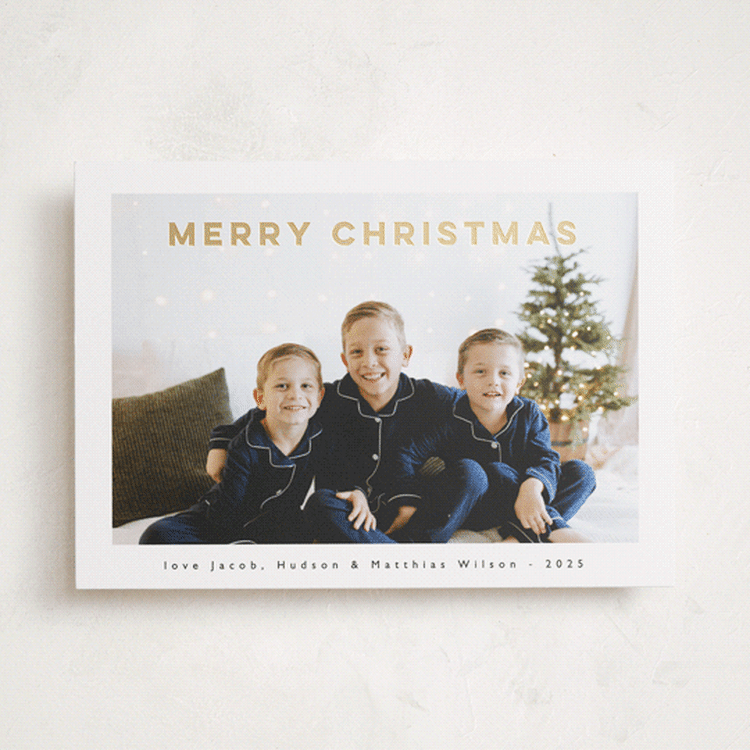 "Bold Christmas" - Holiday Cards in Ink by Benita Crandall - Front