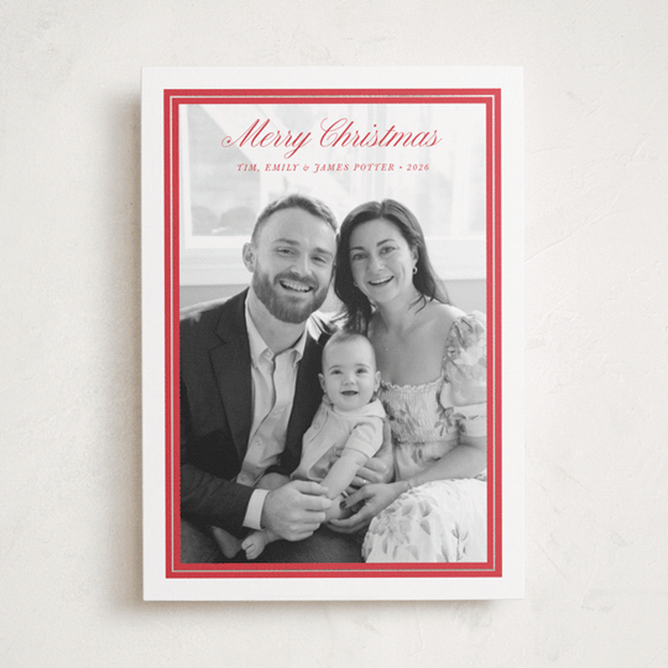 "Evermore" - Holiday Cards in Ruby by Alston Foster - Front