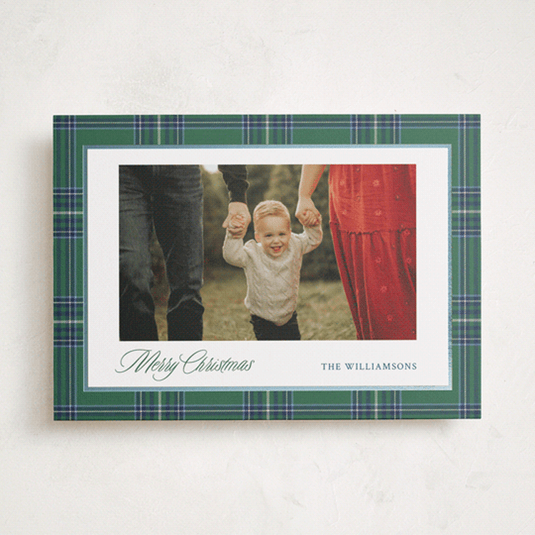 "Navy Baby" - Holiday Cards in Evergreen by Cindy Reynolds - Front