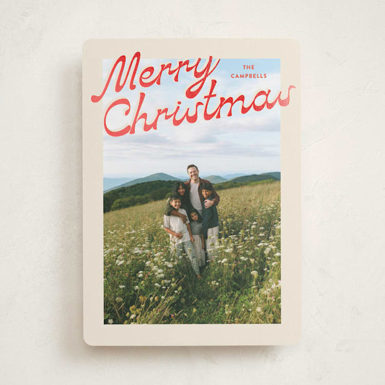 "Nostalgia" - Holiday Cards in Candy Cane by Ekko Studio - Front