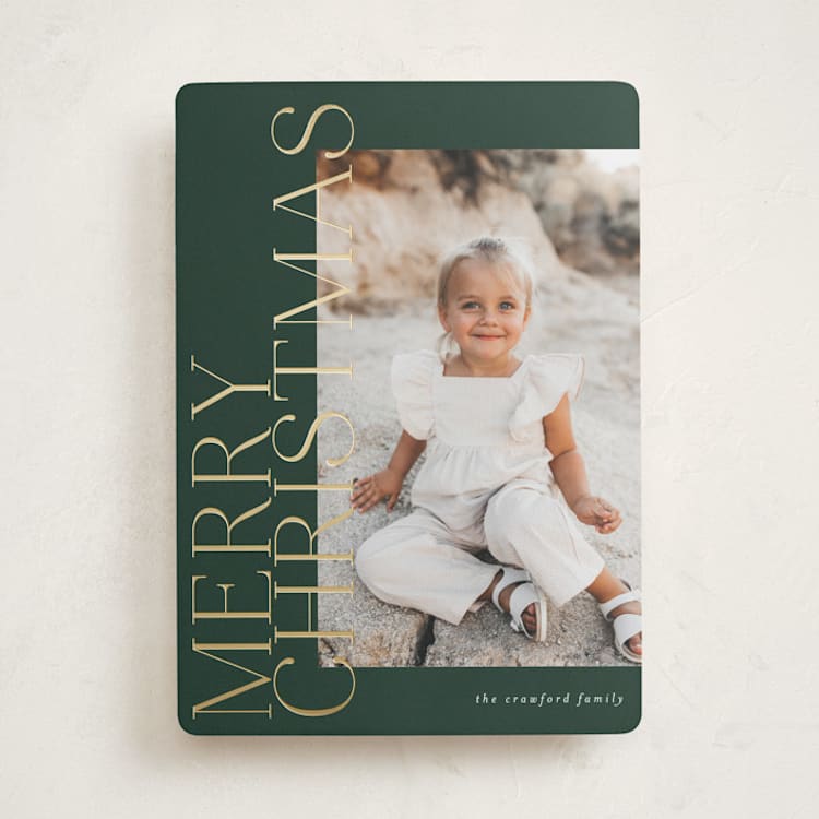 "side greeting" - Holiday Cards in Evergreen by Carolyn Nicks - Front