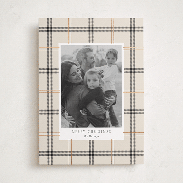 "Window Pane" - Holiday Cards in Vanilla by Cindy Reynolds - Front
