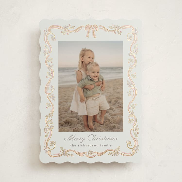 "Holiday FaLaLa" - Holiday Cards in Rose by Chris Griffith - Front