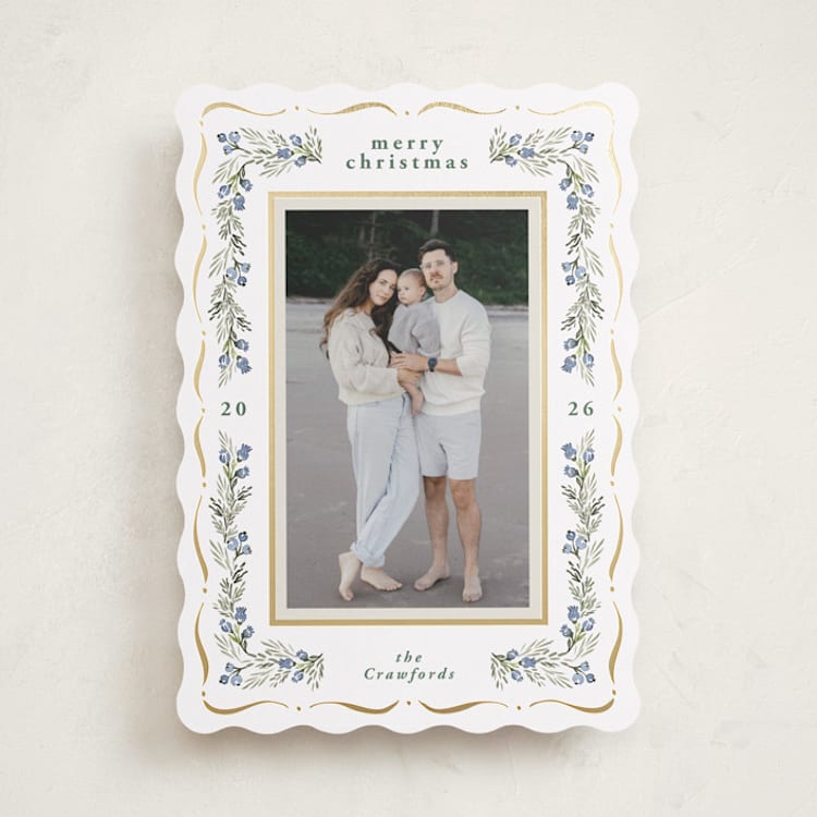 "Love" - Holiday Cards in Wreath by Petra Kern - Front